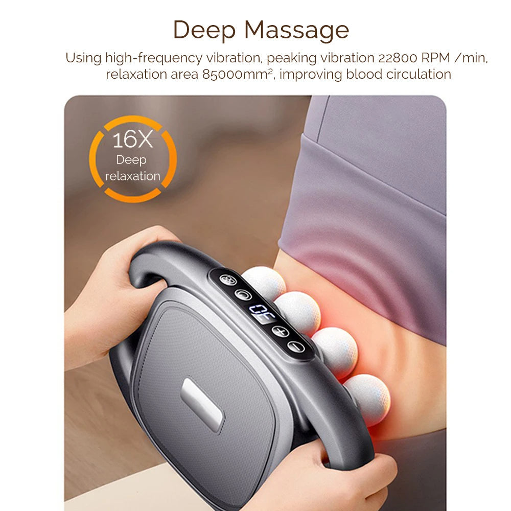 8 Heads High-Frequency Vibration Shoulder Neck Back Muscle Relaxation Massager