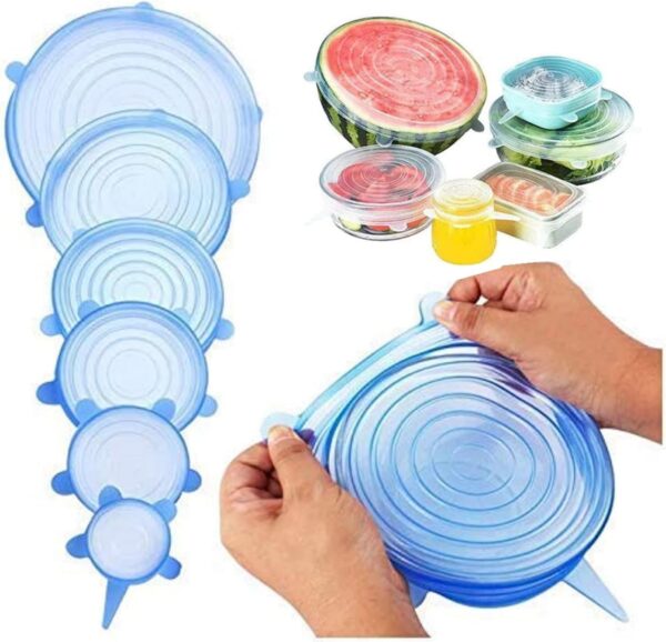 6 Pack REUsable Durable Food Storage Covers