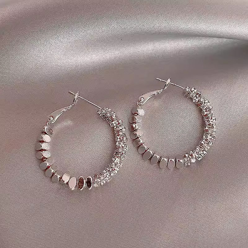 Pearl Earrings Simple Elegance Retro Ear Silver Needle